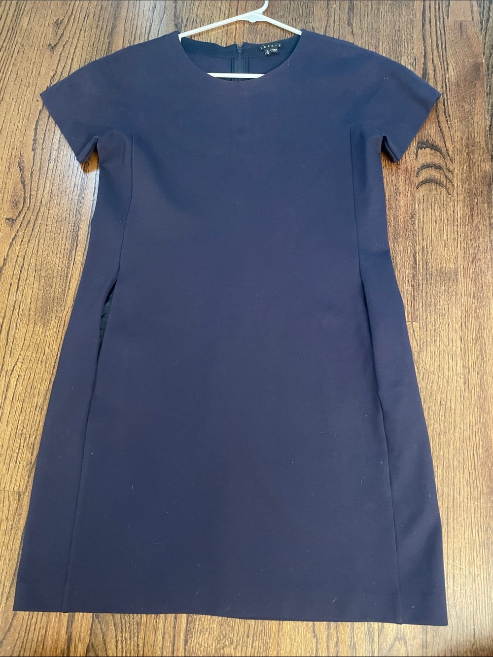 Classic Black Short-Sleeve Sheath Dress